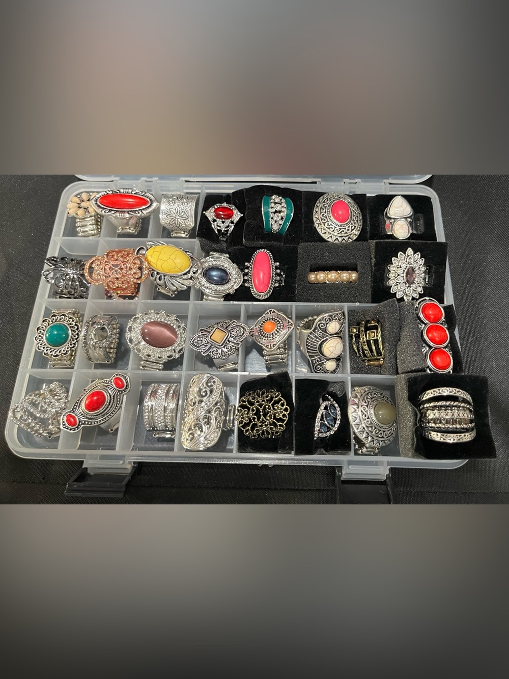 paparazzi Multi-Color Vintage-Inspired Ring Set